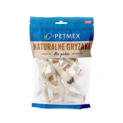 04a5c0f107cca2a708bf969a772e7ace.jpg PETMEX - Łapka kurza biała gryzak naturalny 100g