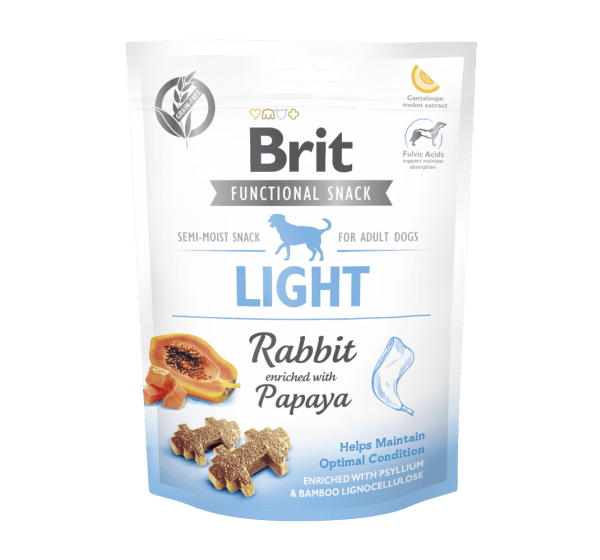 BRIT CARE FUNCTIONAL SNACK LIGHT RABBIT 150g / Półmiękki przysmak