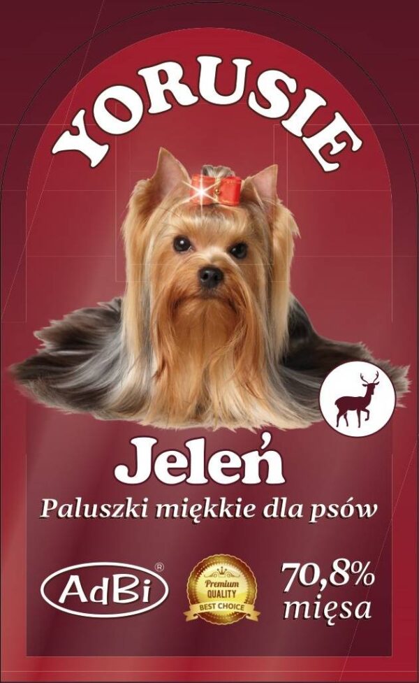 Adbi YORUSIE JELEŃ 250G / Przysmak kabanosy dla psa