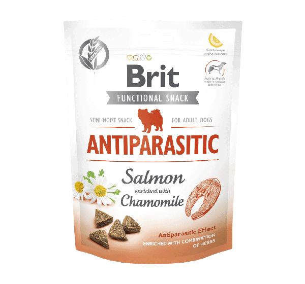 BRIT CARE FUNCTIONAL SNACK ANTIPARASITIC 150G / Półmiękki przysmak
