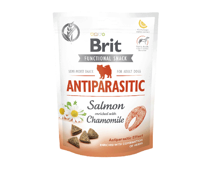 1e09fbea903461aed6488e4a545fb25b.png BRIT CARE FUNCTIONAL SNACK ANTIPARASITIC 150G / Półmiękki przysmak