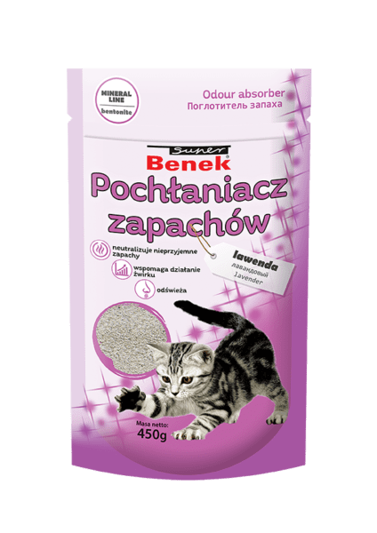 SUPER BENEK Pochłaniacz zapachów Lawenda 450g