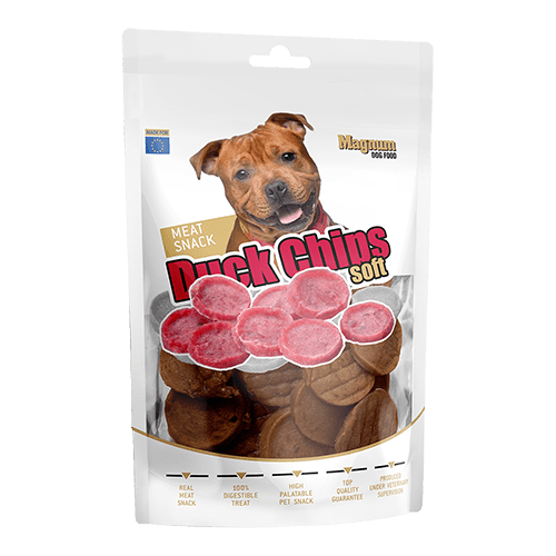 MAGNUM Duck Chips soft 80 g Przysmak chipsy z kaczki dla psa