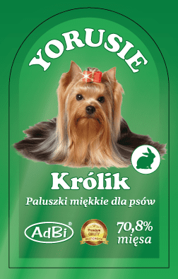 Adbi YORUSIE KRÓLIK 250g / Przysmak kabanosy dla psa