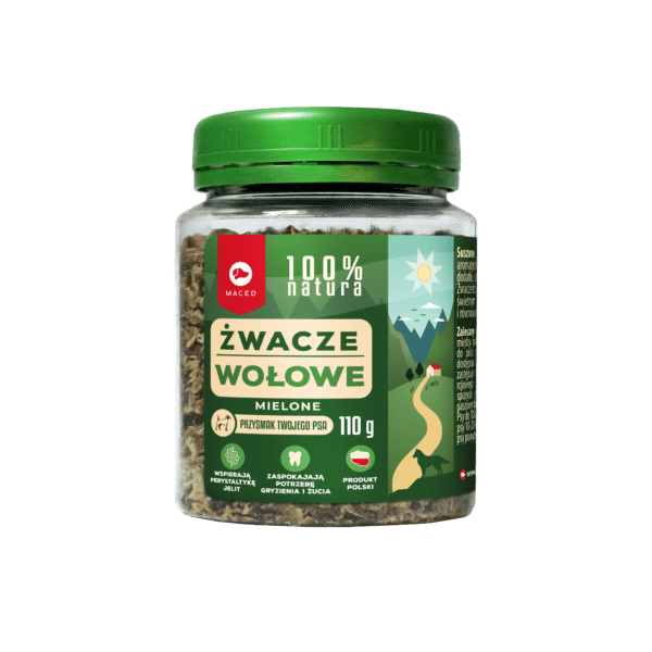 5b908898c877e5dcff35e81e60281f2a.png MACED 100% NATURA ŻWACZ MIELONY SŁOIK 110 G