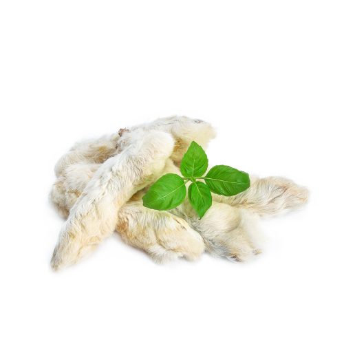 809433d4b69de546c01ee29cf16ccc2d.jpg PETMEX - Łapki królicze z futrem gryzak naturalny 100g