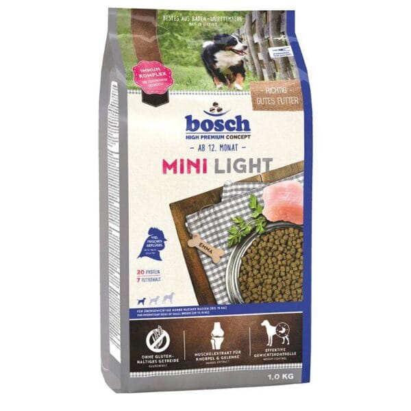 9e3f539e4826f74e4f55e120bdf79cda.jpg BOSCH MINI LIGHT 1 kg – karma odchudzająca dla małego psa
