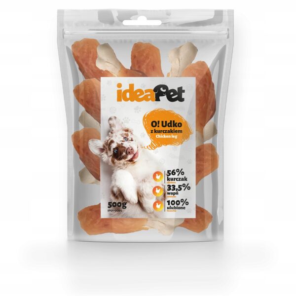 IDEAPET  UDKO Z KURCZAKIEM 500G / PRZYSMAK dla psów