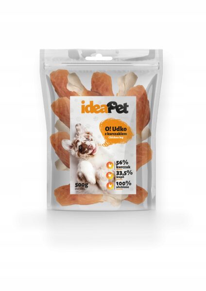 IDEAPET  UDKO Z KURCZAKIEM 500G / PRZYSMAK dla psów