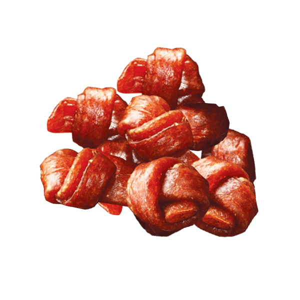 ad51aa7ae9b4d122df25657dc68d395a.png LUPIPETS SNACKS MIĘKKIE KOSTECZKI Z KACZKI 5cm 500G / Przysmak dla psa