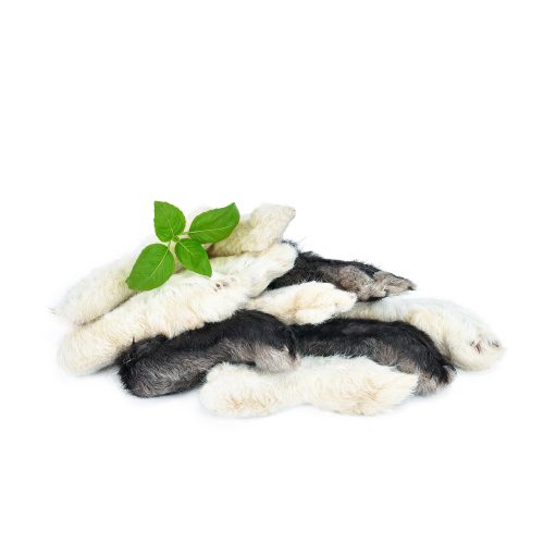 afec7da6d3f0f52b85bcae878c967fb5.jpg PETMEX - Łapki królicze z futrem gryzak naturalny 200g