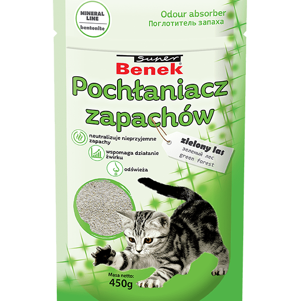 c170db08e7fda56697e759f11502079d.png Benek ZIELONY LAS Pochłaniacz Zapachów 450g