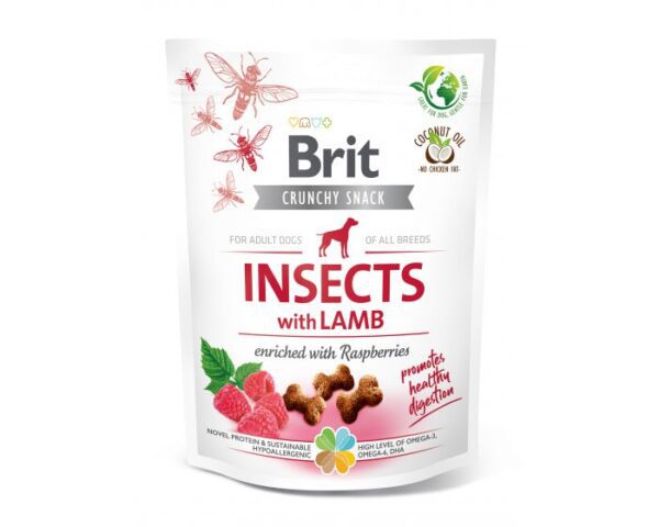 BRIT CARE DOG CRUNCHY CRACKER INSECT & LAMB 200g / Przysmak dla psa