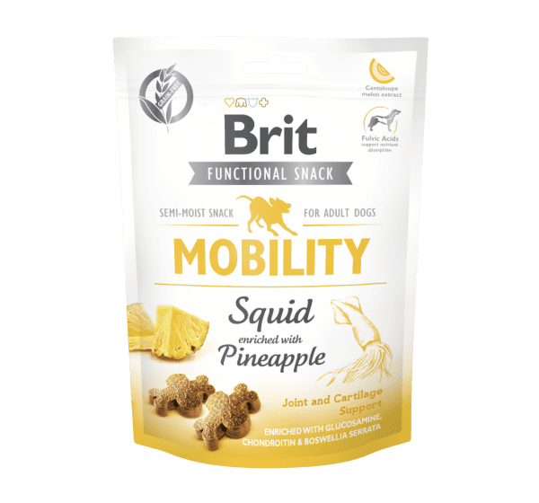 BRIT CARE FUNCTIONAL SNACK MOBILITY SQUID 150g / Półmiękki przysmak