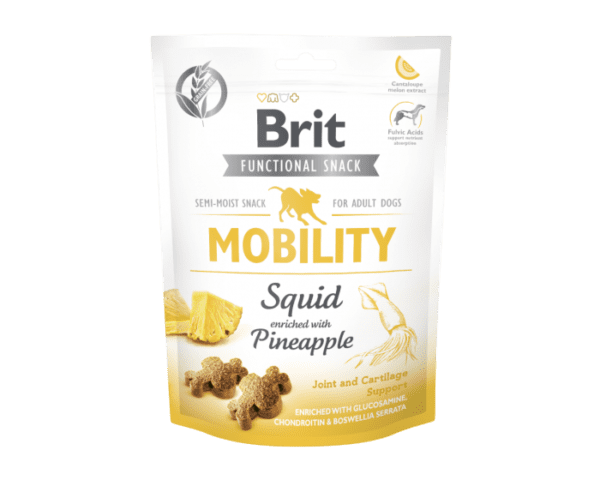c6ad743907b0b6bc7361f2de0537fa5b.png BRIT CARE FUNCTIONAL SNACK MOBILITY SQUID 150g / Półmiękki przysmak