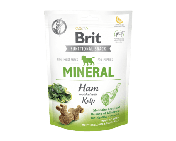 BRIT CARE FUNCTIONAL SNACK MINERAL HAM PUPPY 150g / Półmiękki przysmak