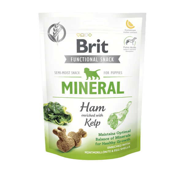 BRIT CARE FUNCTIONAL SNACK MINERAL HAM PUPPY 150g / Półmiękki przysmak