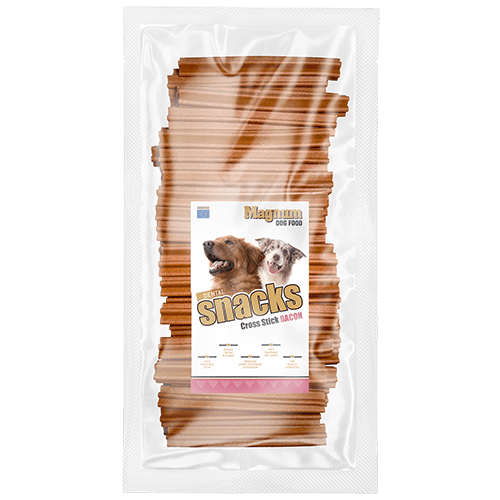 MAGNUM Patyczki dentystyczne gwiazdki bekon 50 szt. Przysmak dla psa