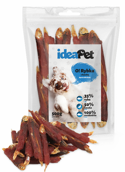 ideaPet Rybka z kaczką 500g / Przysmak dla psa