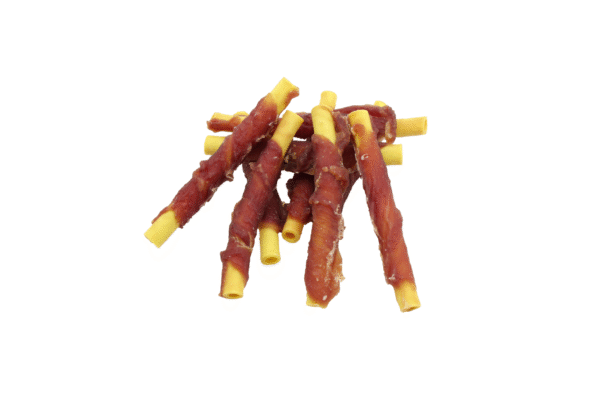 UNIQ PETS przysmaki dla psa rurki z batatów owinięte kaczką 500g