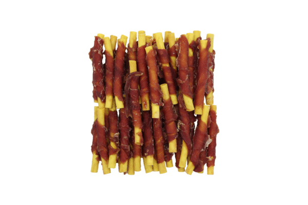 UNIQ PETS przysmaki dla psa rurki z batatów owinięte kaczką 500g