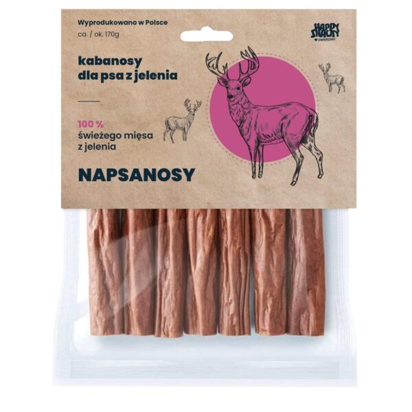 HAPPY SNACKY NAPSANOSY Z JELENIA 7SZT
