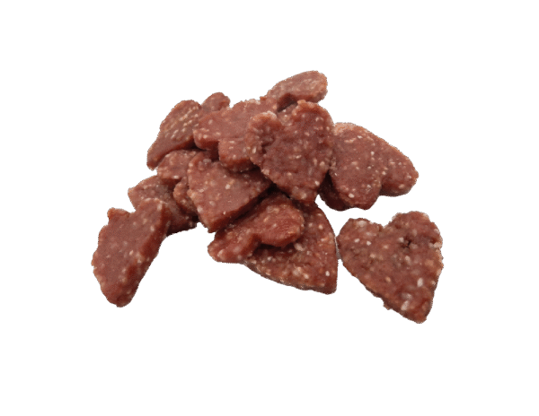 1c7aa340ba6f454df9bcafb9ca81329a.png UNIQ PETS dog snacks 500g Serduszka z kaczką i ryżem