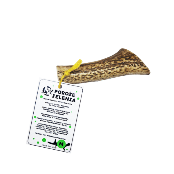 GRYZAK NATURALNY poroże jelenia dla psa M HARD 12-16 cm