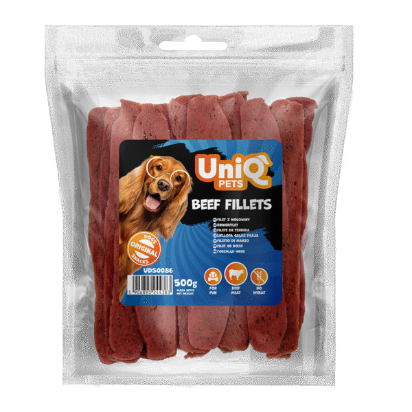 UNIQ PETS filet z wołowiny 500g Przysmaki dla psa