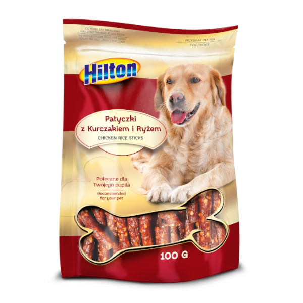 HILTON CHICKEN RICE STICK – PATYCZKI Z KURCZAKIEM I RYŻEM 100G
