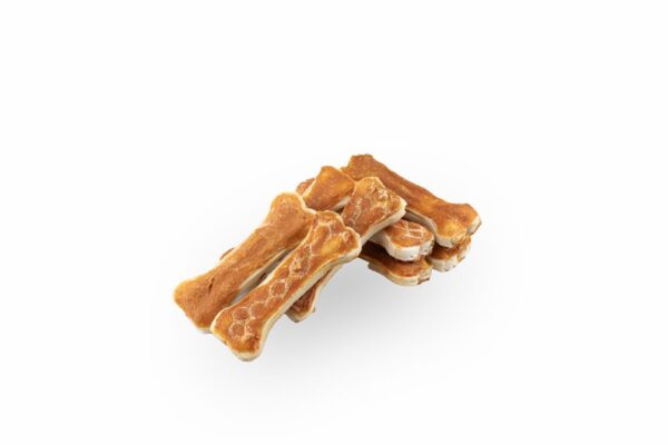 Yarro  kość prasowana 10cm oblana mięsem kaczki 500G / Przysmak dla psa