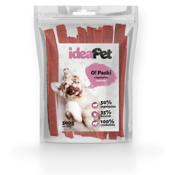 PASKI Z JAGNIĘCINĄ 500G IDEAPET PRZYSMAK