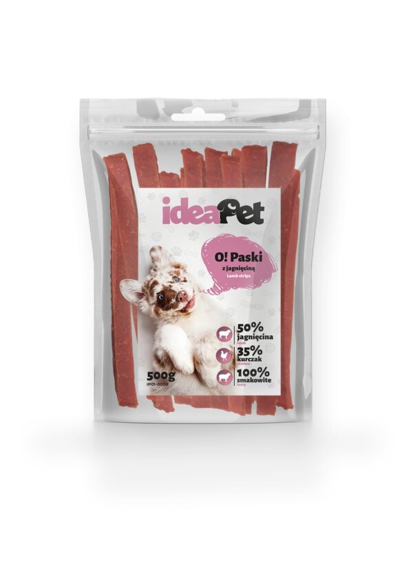 PASKI Z JAGNIĘCINĄ 500G IDEAPET PRZYSMAK