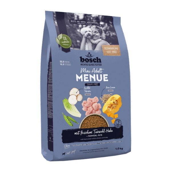 Bosch Menue Mini Adult z kurczakiem 1 kg - karma bez zbóż dla psa
