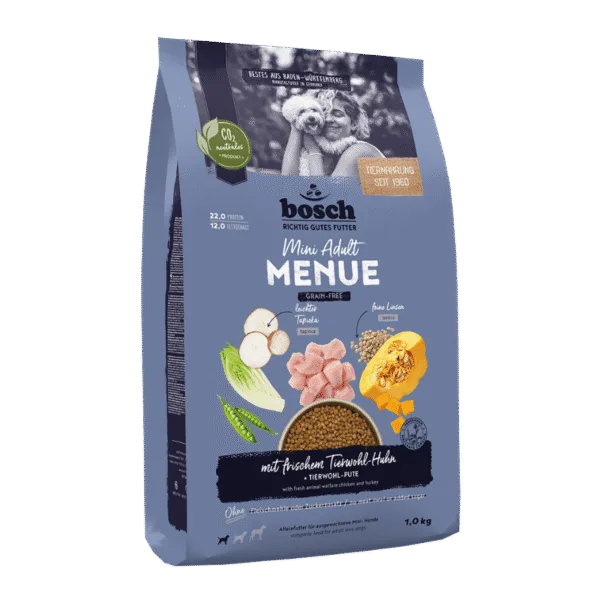 Bosch Menue Mini Adult z kurczakiem 1 kg - karma bez zbóż dla psa
