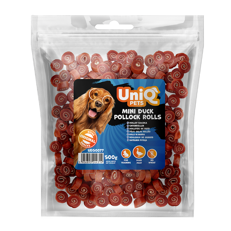 UNIQ PETS  sushi z kaczką 500g Przysmaki dla psa