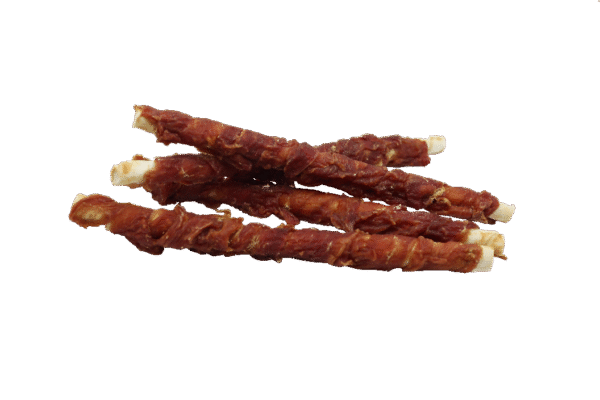 b1c4227bd938618c2237b25f8590d559.png UNIQ PETS dog snacks 320g Długi patyk ze skóry wołowej z kaczką 28cm
