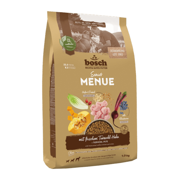 BOSCH MENUE SENIOR – sucha karma dla psa seniora 1 kg / Dla psa