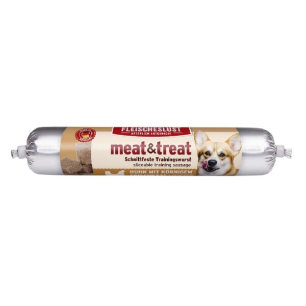 MeatLove Meat & Treat Kiełbaska treningowa przysmak dla psa Kurczak Ser 80g