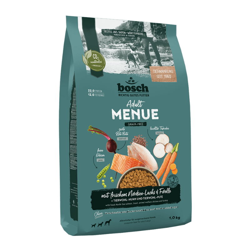 Bosch Menue Adult z łososiem z morza północnego 1 kg karma dla psa bez zbóż