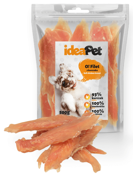 ideaPet Filet z kurczaka 500g / Przysmak dla psa
