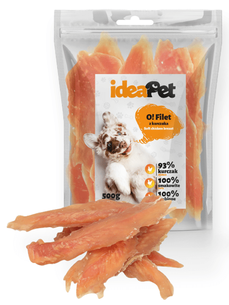 ideaPet Filet z kurczaka 500g / Przysmak dla psa