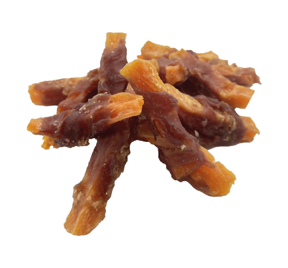 UNIQ PETS dog snacks 500g Frytki z batatów owinięte kaczką