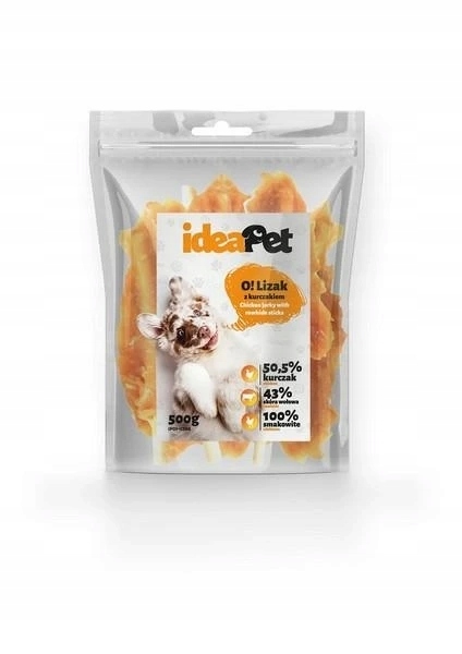 IdeaPet Przysmak dla Psa Lizak z Kurczaka 500g
