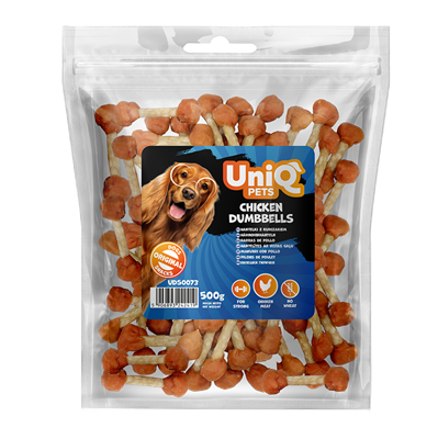 UniQ Pets hantelki z kurczakiem 500 g przysmak dla psa – zdjęcie produktu 2