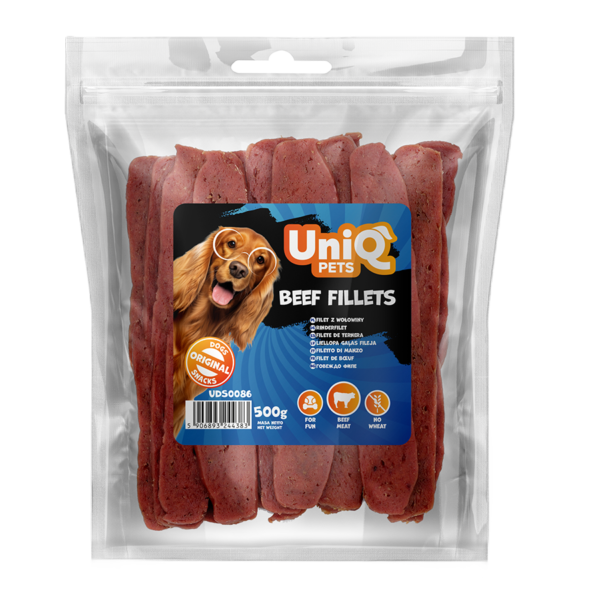 281b4d9136d28403b8c6cd8e267fce45.png UniQ Pets filet z wołowiny 500 g przysmaki dla psa – zdjęcie produktu 2