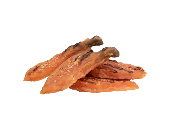 281cdbabf510a15a513cada81e9a6cec.png UniQ Pets przysmaki dla psa MEATY 500 g udka z kurczaka BBQ z białym sezamem