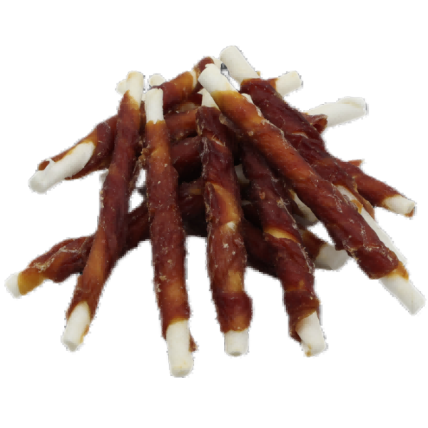 48d5f9e21aa61493b388dfbee6e77c74.png UniQ Pets przysmaki dla psa 500 g Kaczka owinięta na patyku wołowym