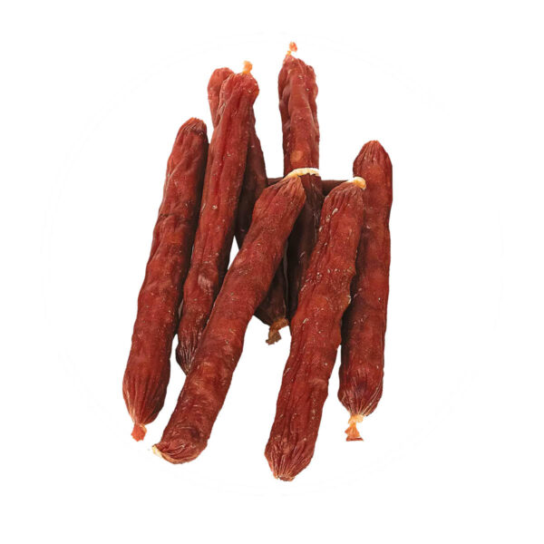 53ea0929d28f20546adbbeb9e67ddc63.jpg Lupipets Kiełbaski kaczka i ser 500 g