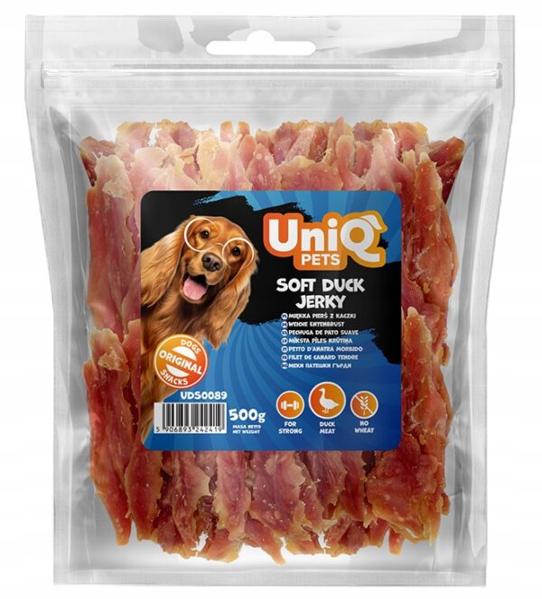 8801839df7ea3e08801120843498633d.jpg UniQ Pets 500 g miękka pierś z kaczki – przysmak dla psa